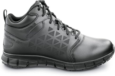 Reebok Work Sublite Cushion Work, Men's, Black, Mid-Athletic Style, MaxTrax Slip Resistant, Soft Toe Work Shoe in Saudi Arabia