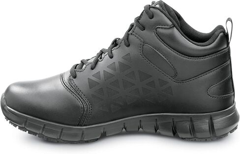 Reebok Work Sublite Cushion Work, Men's, Black, Mid-Athletic Style, MaxTrax Slip Resistant, Soft Toe Work Shoe in Saudi Arabia