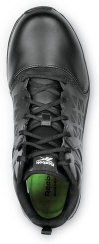 Reebok Work Sublite Cushion Work, Men's, Black, Mid-Athletic Style, MaxTrax Slip Resistant, Soft Toe Work Shoe in Saudi Arabia