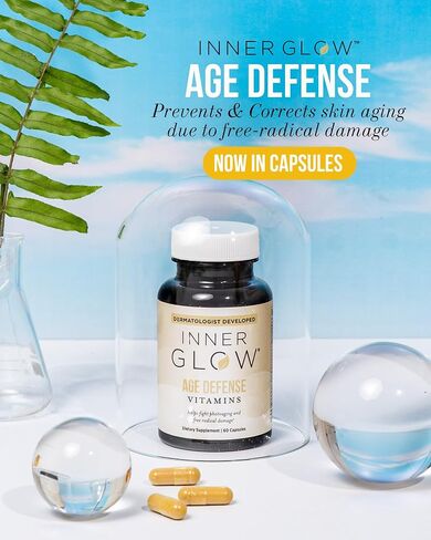 Age Defense Vitamins - Dermatologist and Plastic Surgeon Developed to Fight photoaging and Melasma, Polypodium Leucotomos Antioxidant Formula – Vegan, Gluten-Free – 60 Capsules in Saudi Arabia