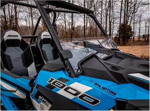 Half Front Windshield Tough PC Fits Polaris RZR XP 1000 /4 Turbo Models (2019-2023) in Saudi Arabia
