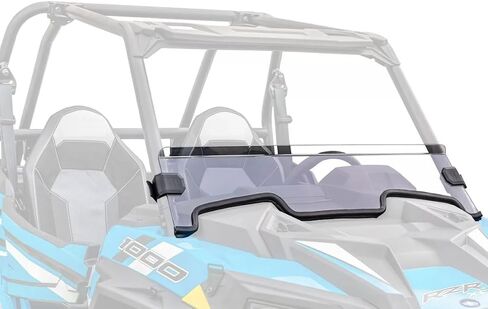 Half Front Windshield Tough PC Fits Polaris RZR XP 1000 /4 Turbo Models (2019-2023) in Saudi Arabia