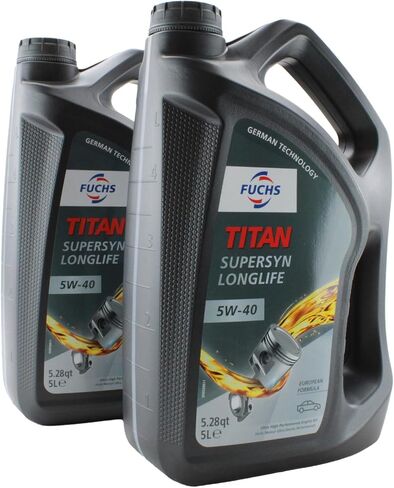 Fuchs 10 Liter TITAN SUPERSYN LONGLIFE SAE 5W-40 Engine Oil (2 x 5L) in Saudi Arabia