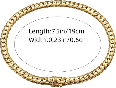 Pure18K Gold Bracelet, Men's and Women's flat Cuban Bracelet, Mesh Bracelet, Birthday, Thanksgiving, Christmas gifts in Saudi Arabia
