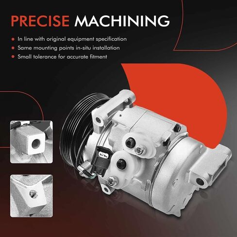 A-Premium Air Conditioner AC Compressor with Clutch Compatible with Chevrolet Captiva Sport 2.4L 2011-2015, Saturn Vue 3.5L 2010 in Saudi Arabia