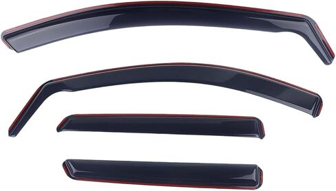 in-Channel Rain Guards 4-Piece Comptible with 2015-2020 F150 SuperCrew Window Visors Side Window Deflectors Shield Shade in Saudi Arabia