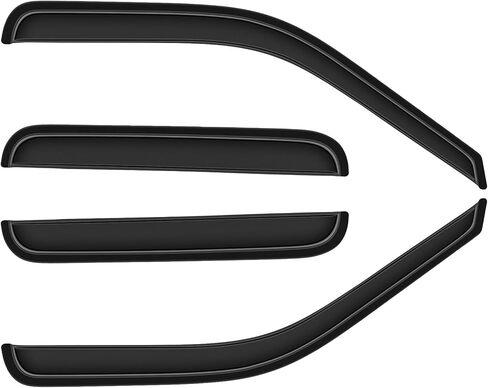 Scitoo Mount Window Visor Deflector Rain Guard 4pcs مجموعة ملائمة لعام 1999 لـ Ford for F-250 Window Difflectors Deves Days 94953 Outside Mount Ventvisor in Saudi Arabia