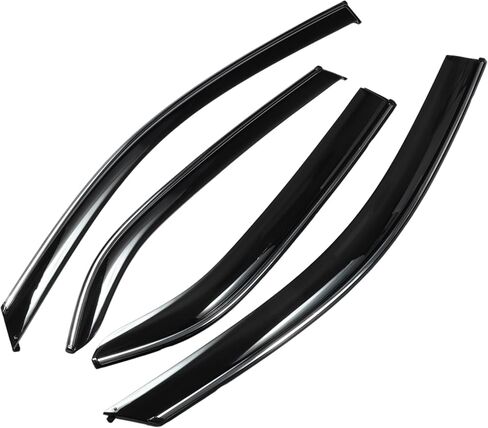 Window Deflectors Side Window Vent Visors for Toyota Yaris Sedan 2007 2008 2009 2010 2011 2012 2013 Black Rain Guards Sun Visors Vent Shades Reinforced Acrylic 4 Pcs in Saudi Arabia