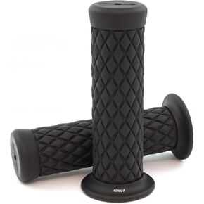 Thumper Motorcycle Grips - Black - Fits 1" (25mm) Handlebars - for Cruisers and Harleys in Kuwait