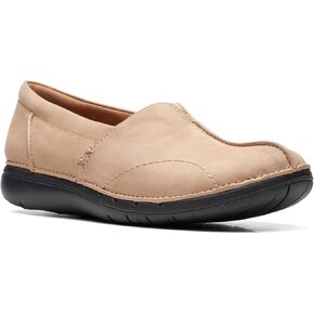 Clarks Women's, Un Loop Stride Slip-On Black Leather in Kuwait