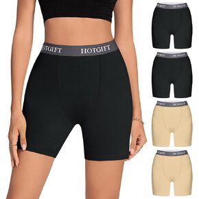 شورت Hotgift Womens Boxer Cotton Boyshorts ملابس داخلية مضادة للدراجة السراويل in Kuwait