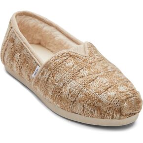 حذاء نسائي من TOMS مصنوع من مادة Alpargata مبطن بالفرو الصناعي سهل الارتداء مقاس 8 M in Kuwait