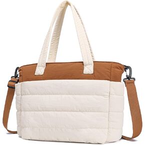 AOCINA Puffy Tote Bag for Women Quilted Work Bag Nurse Bags Women's Handbags for Travel in Kuwait