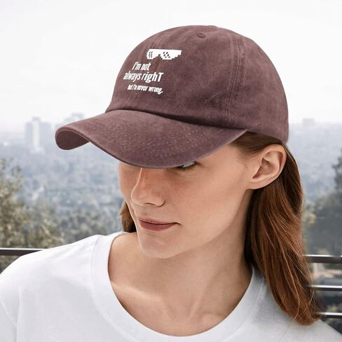 I'm Not Always Right But I Am Never Wrong Caps Army Hat Fishing Hat Gifts for Son Workout Hat in Saudi Arabia