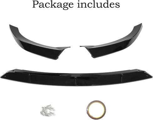 3 Pieces Front Lip for Jeep Grand Cherokee WL 2022-2025 Front Bumper Splitter Spoiler ABS Plastic (Glossy Black) in Saudi Arabia