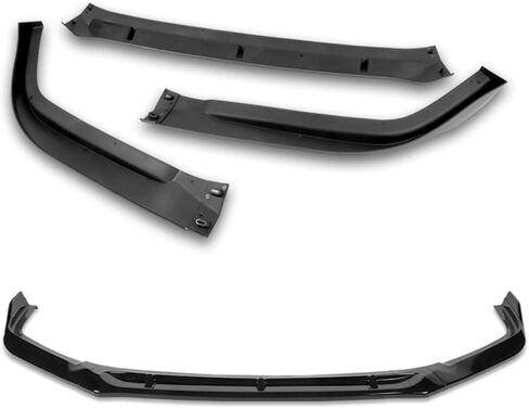 Q1-TECH, Front Bumper Lip fit for Compatible with 2016-2017 Honda Accord 4DR / Sedan Only, Front Bumper Lip Spoiler Air Chin Body Kit Splitter ABS, STP-Style (Painted Black) in Saudi Arabia