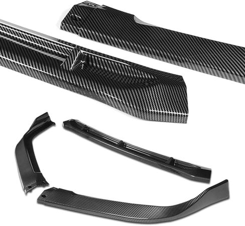 Q1-TECH, Front Bumper Lip fit for Compatible with 2016-2017 Honda Accord 4DR / Sedan Only, Front Bumper Lip Spoiler Air Chin Body Kit Splitter ABS, STP-Style (Painted Black) in Saudi Arabia