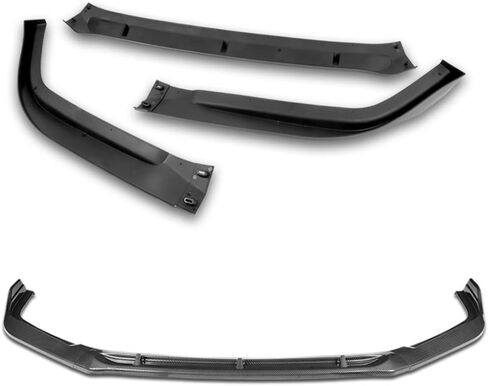Q1-TECH, Front Bumper Lip fit for Compatible with 2016-2017 Honda Accord 4DR / Sedan Only, Front Bumper Lip Spoiler Air Chin Body Kit Splitter ABS, STP-Style (Painted Black) in Saudi Arabia