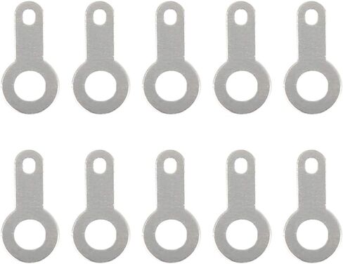 X AUTOHAUX 100pcs M3 Silver Plated Copper Circular Crimp Terminal Connector 12 x 6mm for Automotive in Saudi Arabia