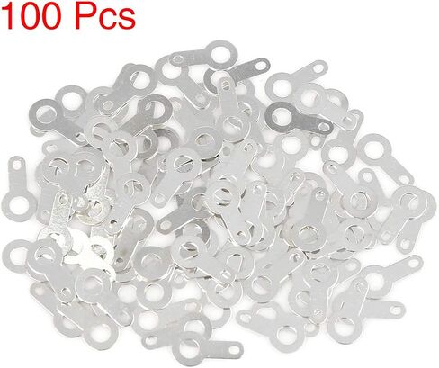 X AUTOHAUX 100pcs M3 Silver Plated Copper Circular Crimp Terminal Connector 12 x 6mm for Automotive in Saudi Arabia