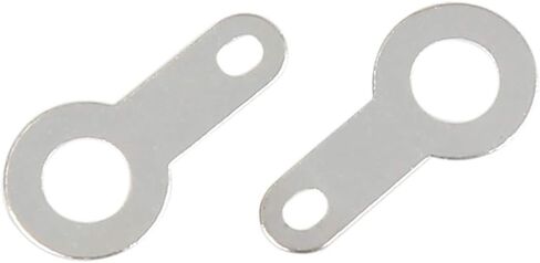 X AUTOHAUX 100pcs M3 Silver Plated Copper Circular Crimp Terminal Connector 12 x 6mm for Automotive in Saudi Arabia