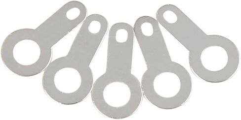 X AUTOHAUX 100pcs M3 Silver Plated Copper Circular Crimp Terminal Connector 12 x 6mm for Automotive in Saudi Arabia