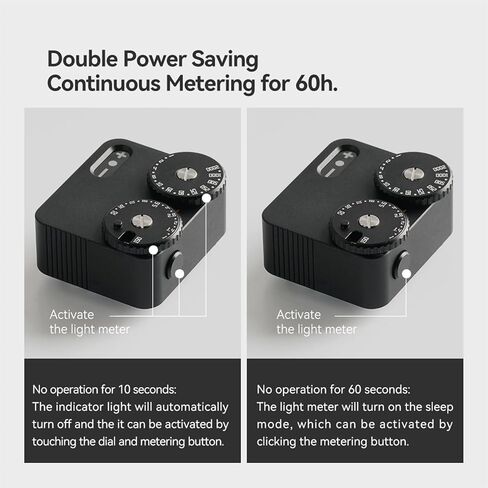 TTArtisan Light Meter II Second Generation Camera Lens Electronic Compatible with Cold Shoe Mount for Speed ISO Photography (Black) in Kuwait