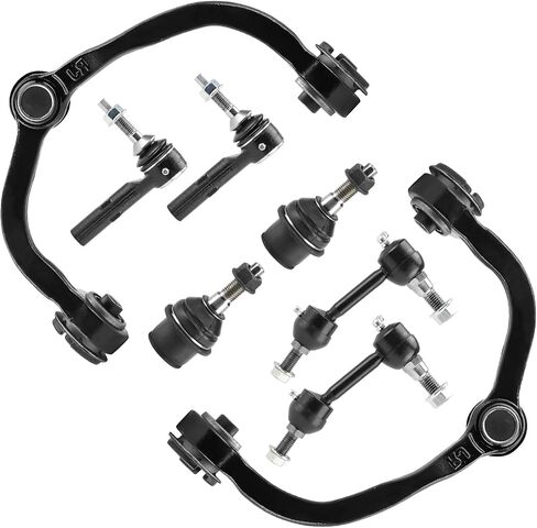 8pc Front Upper Control Arms Suspension Kit Fit for Ford Expedition Lincoln Navigator 2004 2005 2006 with Lower Ball Joints Sway Bars Outer Tie Rods K80718 K80719 K80039 K80239 ES3695 in Saudi Arabia