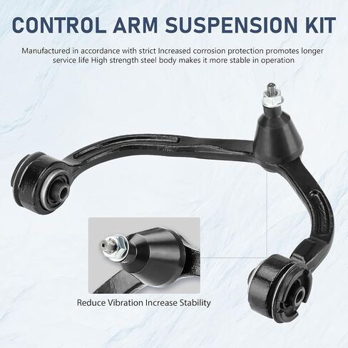 8pc Front Upper Control Arms Suspension Kit Fit for Ford Expedition Lincoln Navigator 2004 2005 2006 with Lower Ball Joints Sway Bars Outer Tie Rods K80718 K80719 K80039 K80239 ES3695 in Saudi Arabia