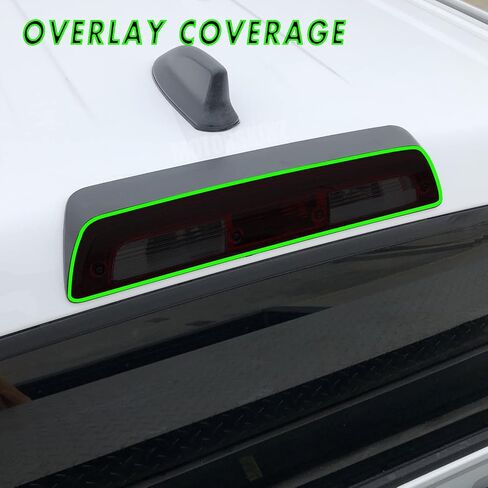 Slickmod Precut Vinyl Smoke Lint لعام 2014-2021 Toyota Tundra Tail Light (4. ضوء الفرامل الثالث ، دخان مظلم 20 ٪) in Saudi Arabia