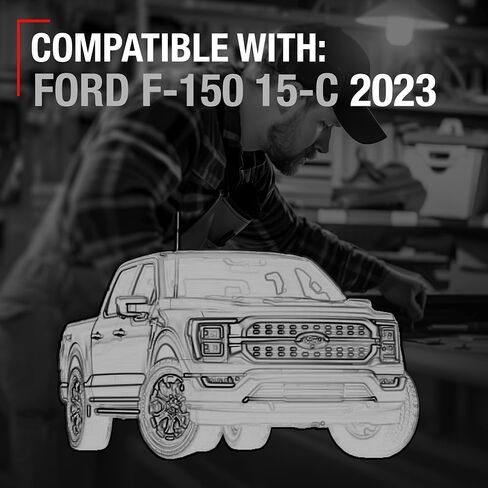 مقبض الباب الخارجي T1A ، جانب الراكب الأمامي/الخلفي - متوافق مع 2015-2024 Ford F -150 - Oxford White ، No Beyhole - OEM FL3Z1522404CAPTM ، 97929 in Kuwait