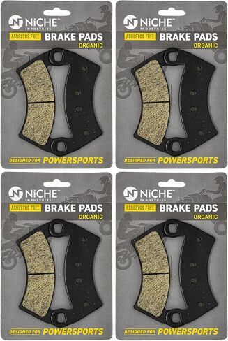 NICHE Front Rear Brake Pad Set for Polaris Ranger 500 570 800 2205949 2203747 1911228 Organic 4 Pack in Saudi Arabia