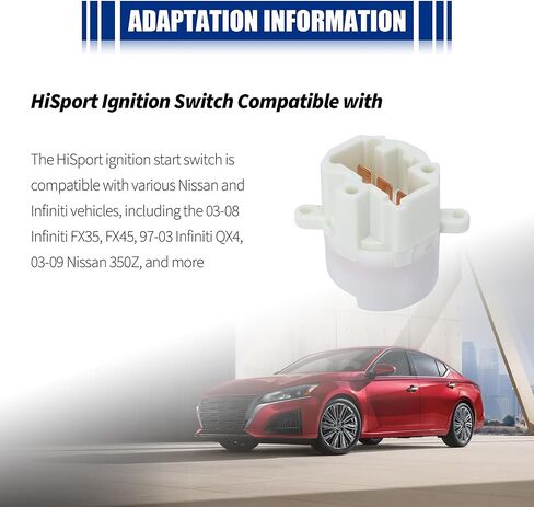HiSport US362 Ignition Starter Switch Compatible with Infiniti Fx35 Fx45 G35 I30 I35 Qx4 Qx56,Nissan 350Z Cube Frontier Juke Maxima Murano Nv200 Pathfinder Rogue Rogue Select Sentra,Suzuki Equator in Saudi Arabia