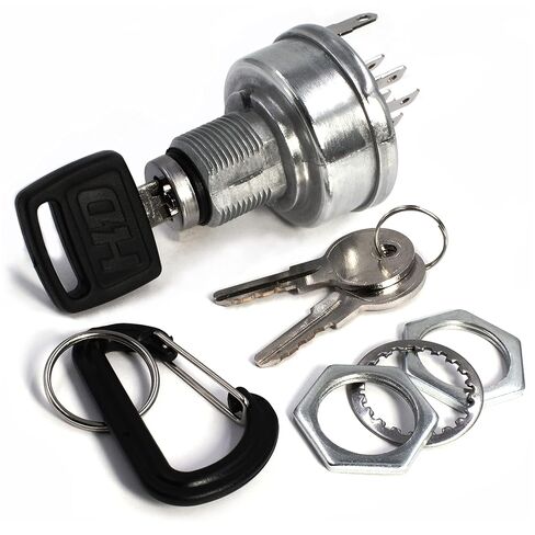 HD Switch Starter Ignition Key Switch for John Deere SX75 SX85 SX95 SRX75 SRX95 with 3 Keys and Free Carabiner Keychain in Saudi Arabia