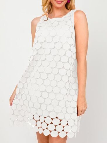 Wenrine Womens Summer Hollow Out Mini Bress in Saudi Arabia