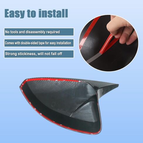 XITER Rear View Side Mirror Cover Side Mirror Cap for Audi A3 2014-2020,RS3 2015-2020,S3 2017-2020 (Carbon Fiber) in Saudi Arabia