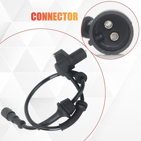 ALS1593 Front ABS Wheel Speed Sensor Compatible with Eurovan 1992 1993 1994 1995 1996 1997 1998 1999 2000 2001 2002 2003 2004 2.4L 2.5L L5 2.8L V6 in Saudi Arabia