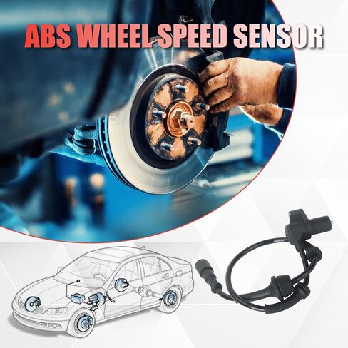 ALS1593 Front ABS Wheel Speed Sensor Compatible with Eurovan 1992 1993 1994 1995 1996 1997 1998 1999 2000 2001 2002 2003 2004 2.4L 2.5L L5 2.8L V6 in Saudi Arabia