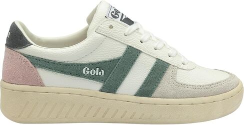 Gola Women's Grandslam Trident Sneaker, White/Slate/Shadow, 6 in Kuwait
