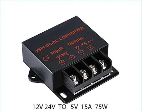 1PCS 24V إلى 5V 10A 15A 12V إلى 5V 10A DC DC CONTRELTER CORNERT STOND DOWN STOND DOWN DOWN 12V/24V TO 5V 10A 15AMP (12V 24V to 5V 10A) in Kuwait
