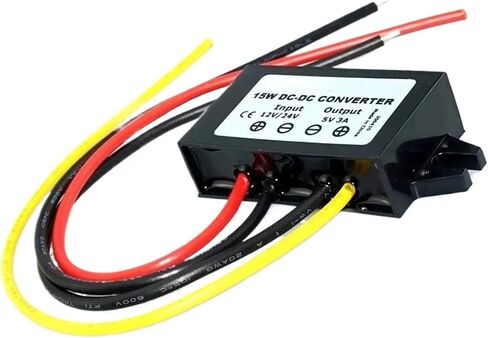 1pc Power Converter Step Down 12 Volt to 5 Volt 36V 48V 60V 9V 12V 24V to 5V 3A Voltage Supply 10V-80 Volt(8-50V to 5V 3A) in Saudi Arabia