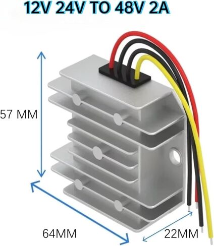 1PCS 12V24V إلى 48V 1A 2A 3A 5A Step Up DC DC Converter 12 Volt to 48 Volt Boost DC-DC منظمات الجهد المقاومة للماء (12V24V إلى 48V 3A) in Kuwait