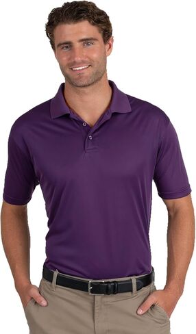 الأزرق الجيل 7300 Blu-X-Dri Titan Short Sleeve Polo in Kuwait
