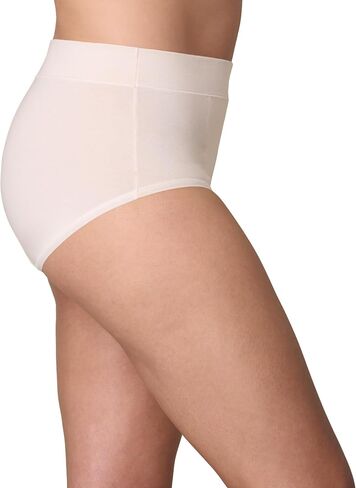 PLAYTEX Women's Brief Pack, Plus-Size Underwear Available, Tummy Smoothing, Moisture-Wicking, 3-Pack in Saudi Arabia