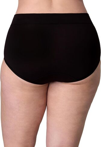 PLAYTEX Women's Brief Pack, Plus-Size Underwear Available, Tummy Smoothing, Moisture-Wicking, 3-Pack in Saudi Arabia