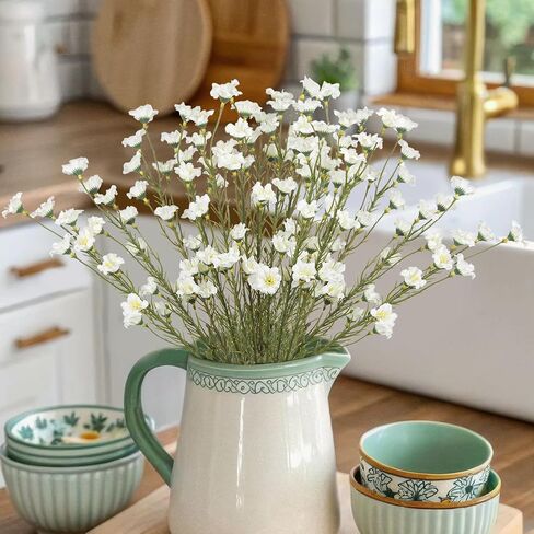 16 Pcs Artificial Wildflowers with Stems Bulk Silk Spring Flowers Floral Picks 21inch Fake Forsythia Branches Faux Wildflowers Arrangements for Home Decor Indoor Outdoor Wedding Centerpieces in Kuwait