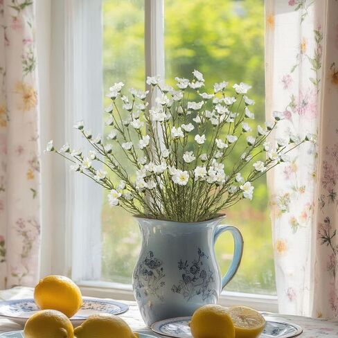 16 Pcs Artificial Wildflowers with Stems Bulk Silk Spring Flowers Floral Picks 21inch Fake Forsythia Branches Faux Wildflowers Arrangements for Home Decor Indoor Outdoor Wedding Centerpieces in Kuwait