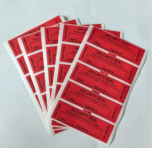 100PCS Void Stickers Tamper Evident Void Stickers, No ResidueTamper, Writable Security Warranty Seal, Security Labels, (1 * 3.15 inch,Red) in Saudi Arabia