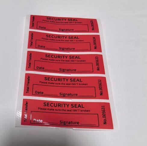 100PCS Void Stickers Tamper Evident Void Stickers, No ResidueTamper, Writable Security Warranty Seal, Security Labels, (1 * 3.15 inch,Red) in Saudi Arabia