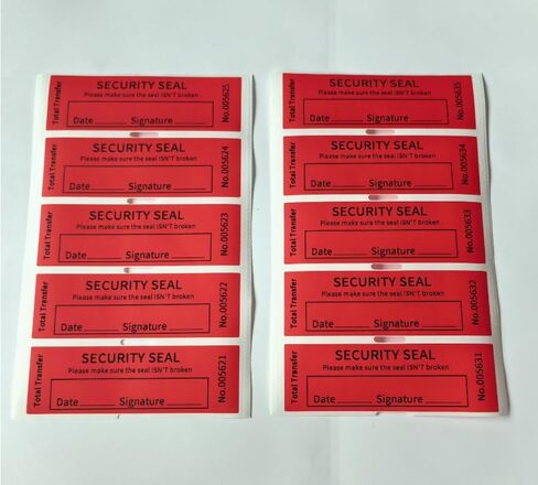 100PCS Void Stickers Tamper Evident Void Stickers, No ResidueTamper, Writable Security Warranty Seal, Security Labels, (1 * 3.15 inch,Red) in Saudi Arabia